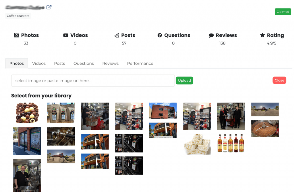 google business profile management - upload photos
